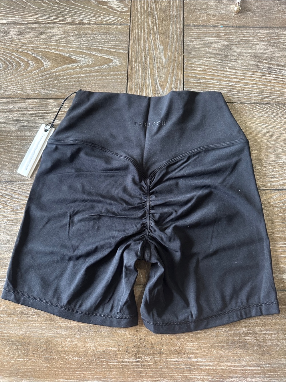 PARAGON Black 5” inseam High-Waist Scrunch back Shorts